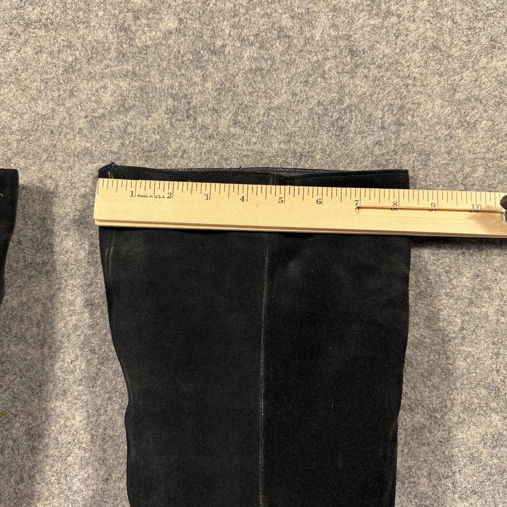 Born Boots Womens Size 8.5 Black Suede Over The Knee Riding Side Zip Boots - Picture 15 of 15